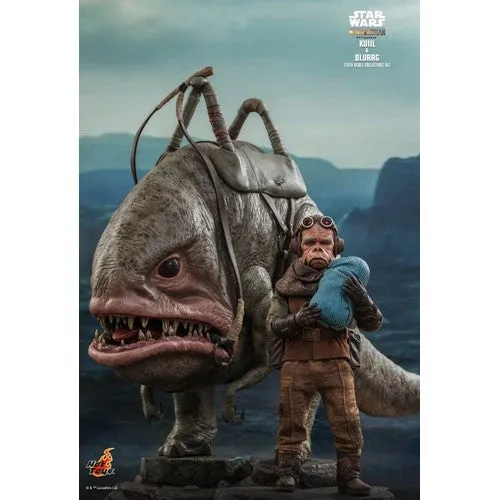 1:6 Star Wars : The Mandalorian - Kuiil & Blurrg Figure Set TMS049 Hot Toys