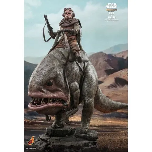 1:6 Star Wars : The Mandalorian - Kuiil & Blurrg Figure Set TMS049 Hot Toys