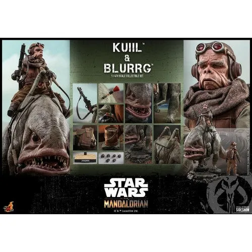 1:6 Star Wars : The Mandalorian - Kuiil & Blurrg Figure Set TMS049 Hot Toys
