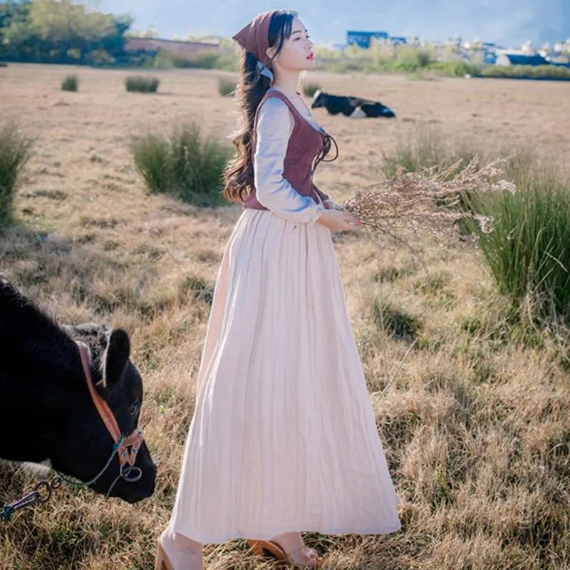 2-Pieces Medieval Peasant Dress | Mandala