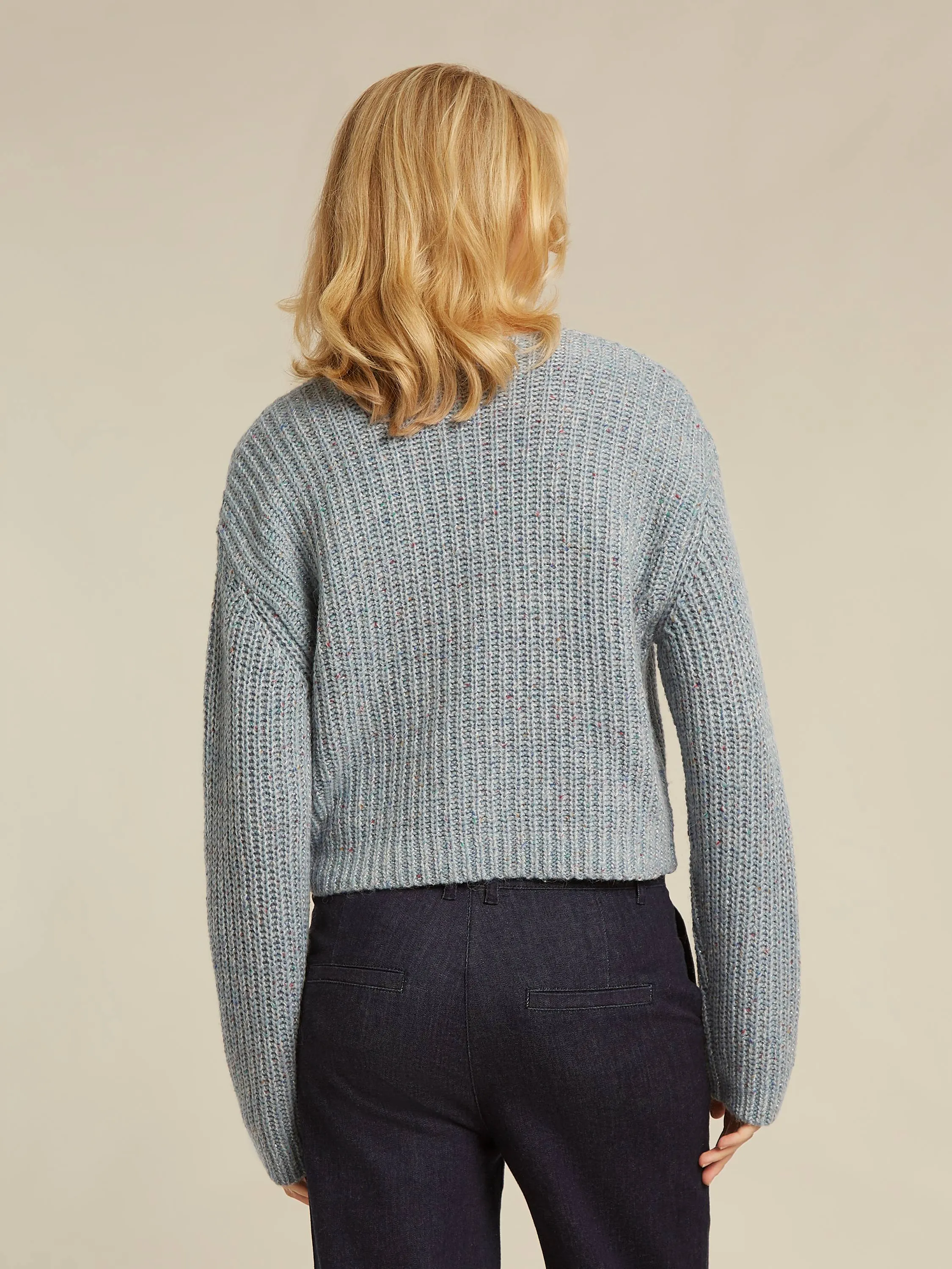 Alice pullover - Stormy sea lurex