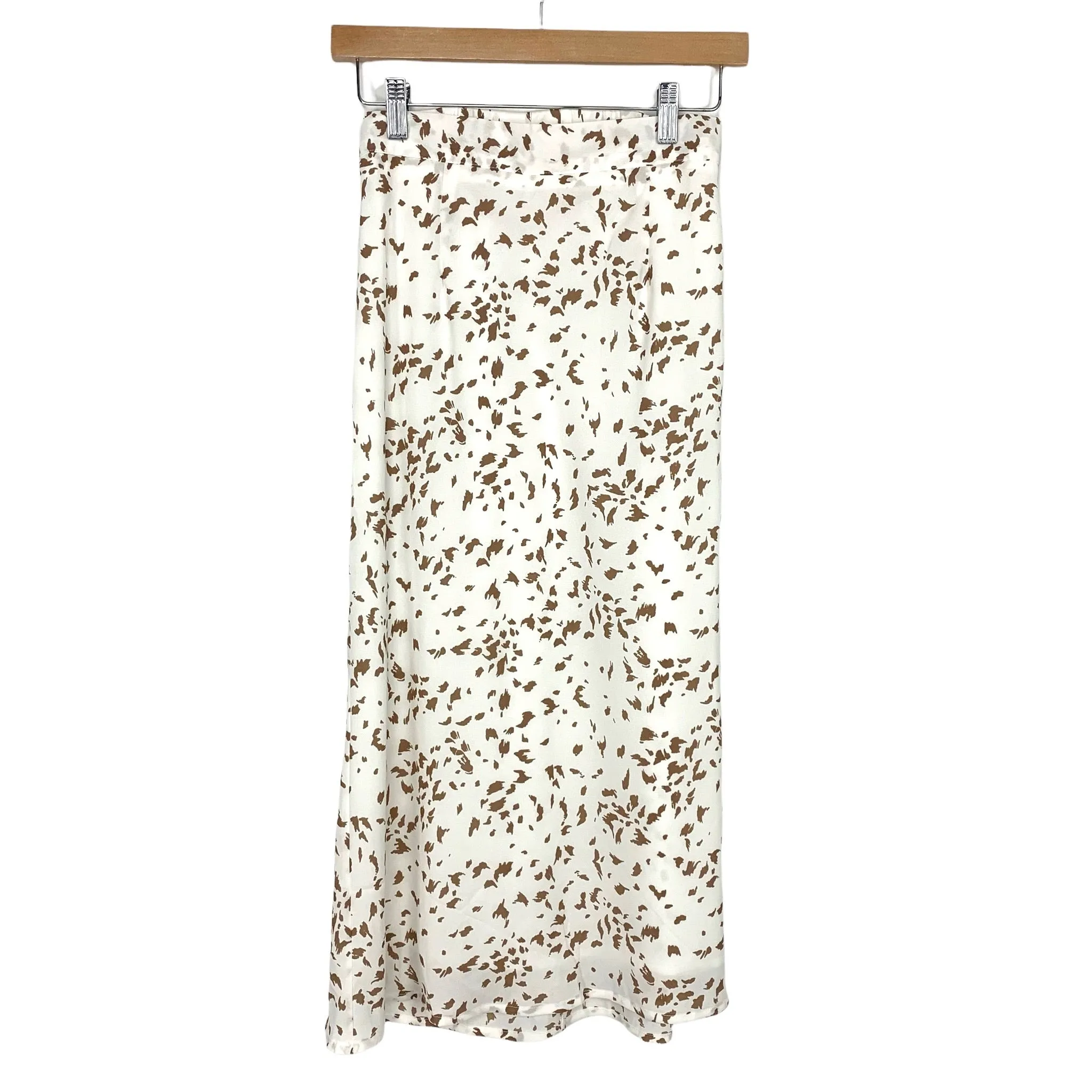 Allie Rose Animal Print Midi Skirt- Size S