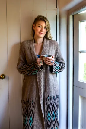 Alpaca Coatigan in Eagle - In Stock Sale