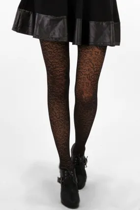 Animal Print Net Tights Animal Print Net Tights