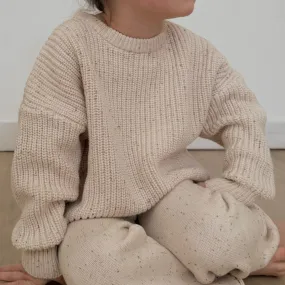 Aspen Chunky Knit Oversized Jumper (Cocoa Flecked)