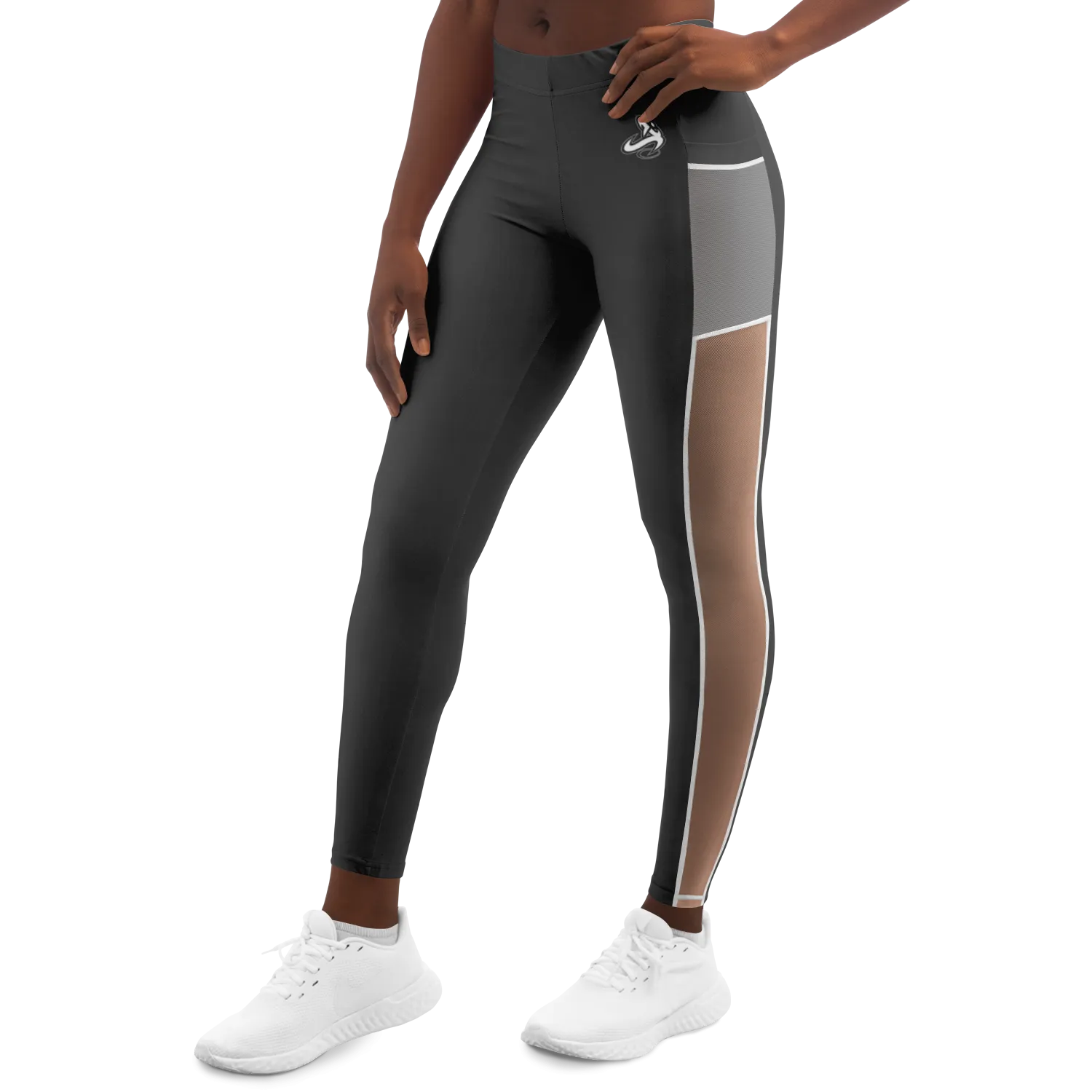 Athletic Apparatus Grey 1 WL V1 Mesh Pocket Legging