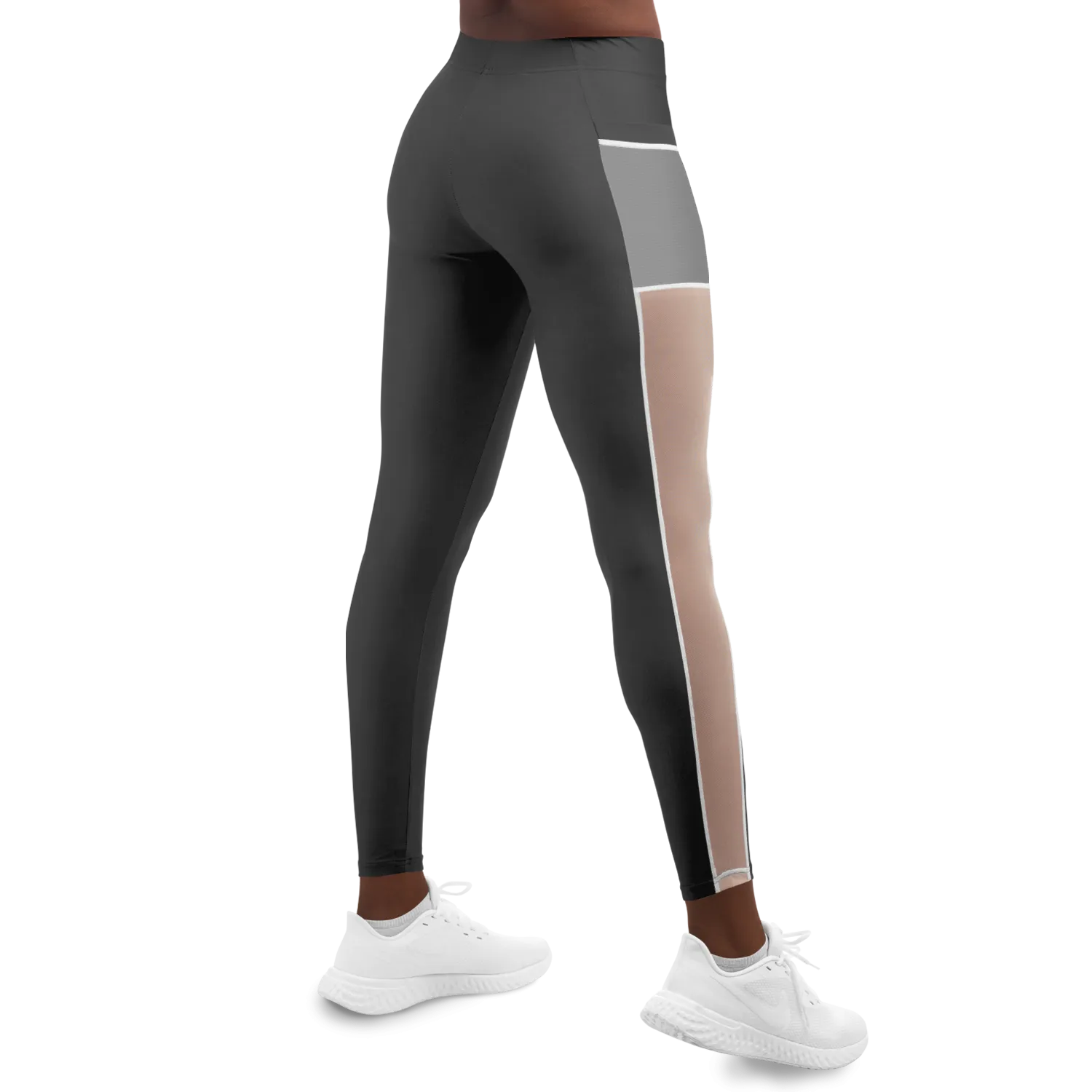 Athletic Apparatus Grey 1 WL V1 Mesh Pocket Legging