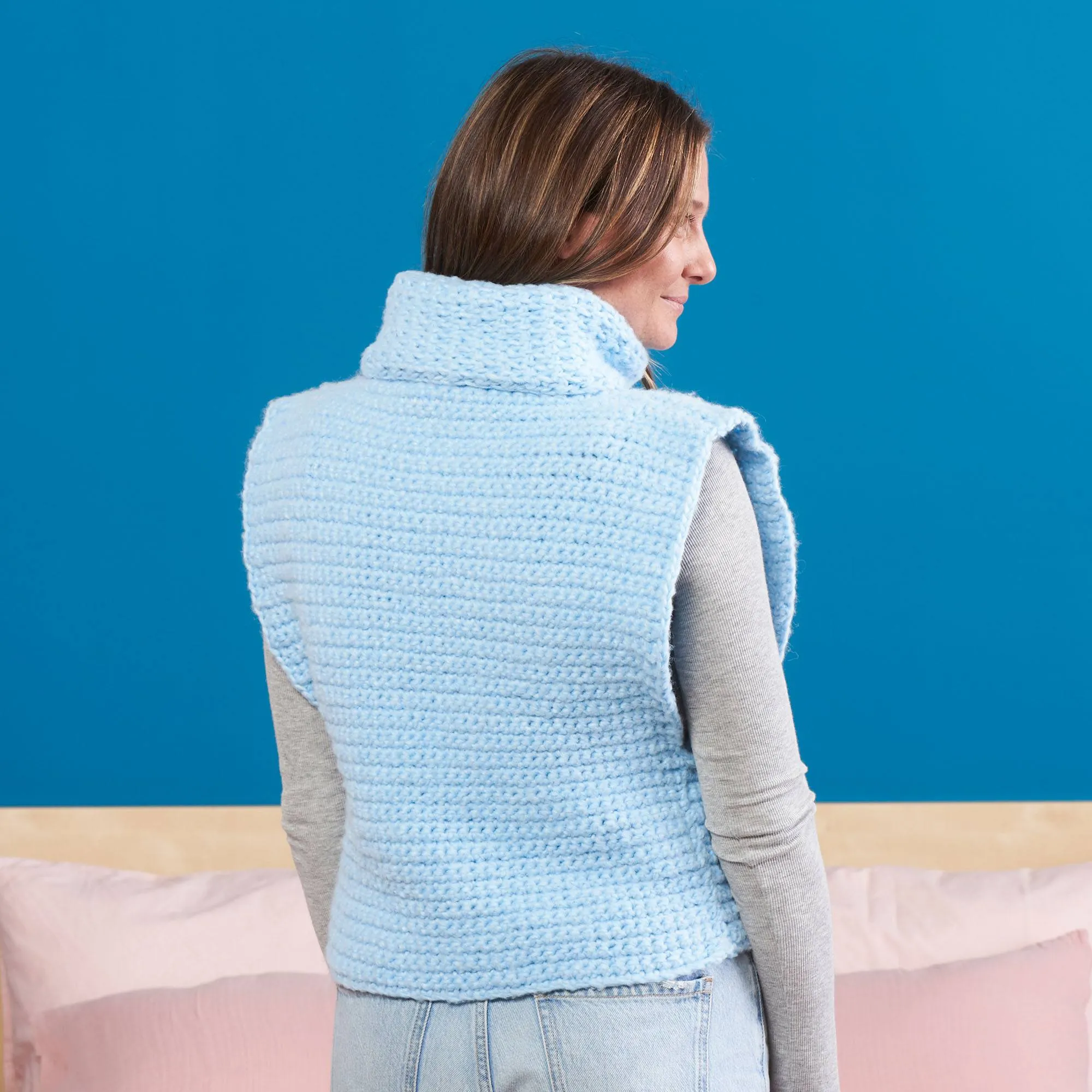 Bernat The Future is Now Crochet Scarf Vest