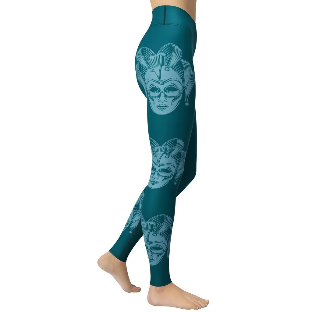 Carnival Mask Yoga Leggings