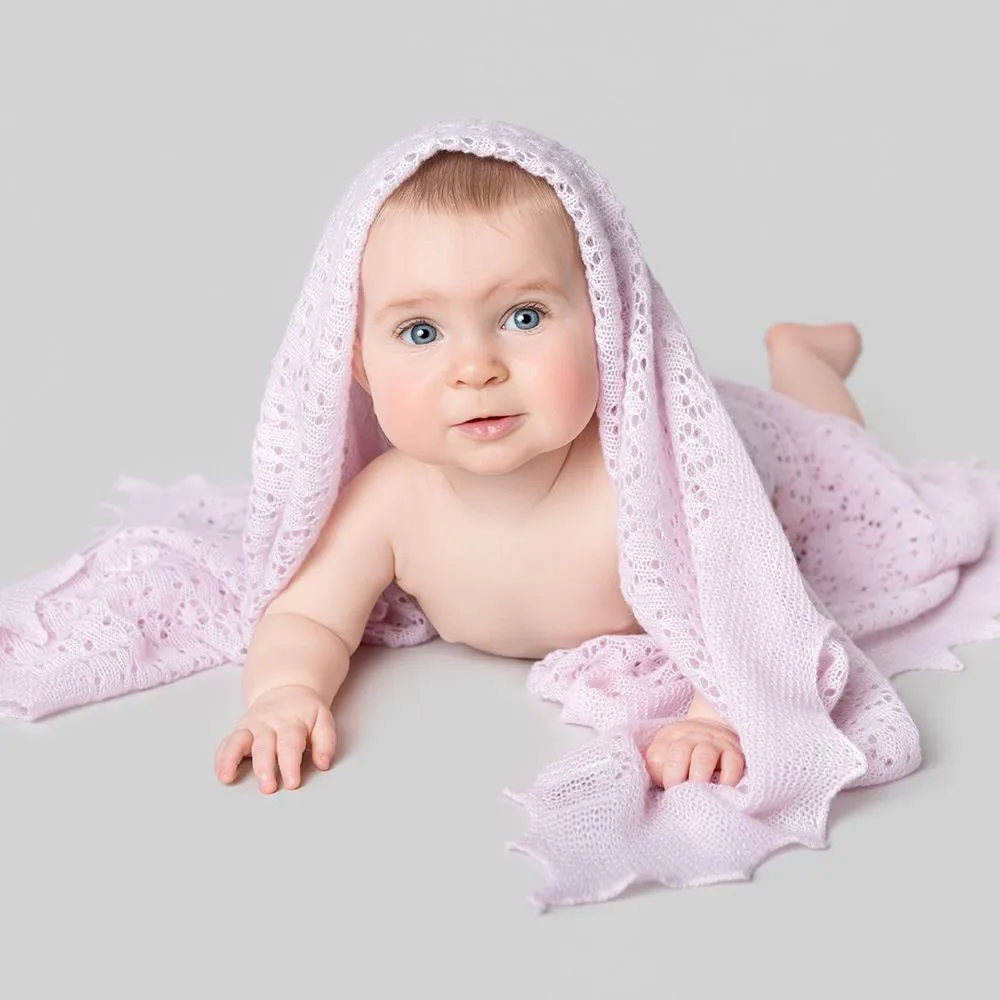 Cozy Cashmere Baby Shawl- Pink