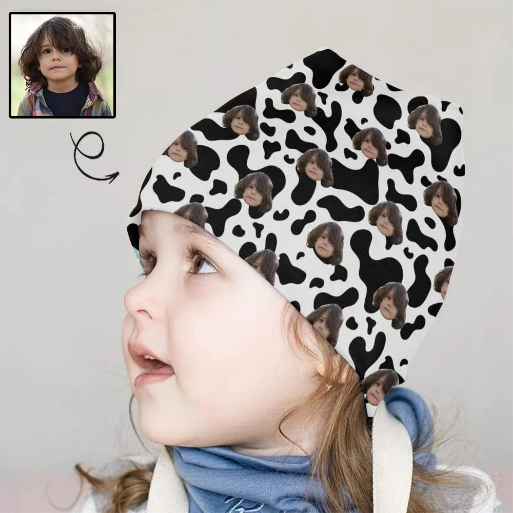Custom Face Cows Pattern Kid's Beanie