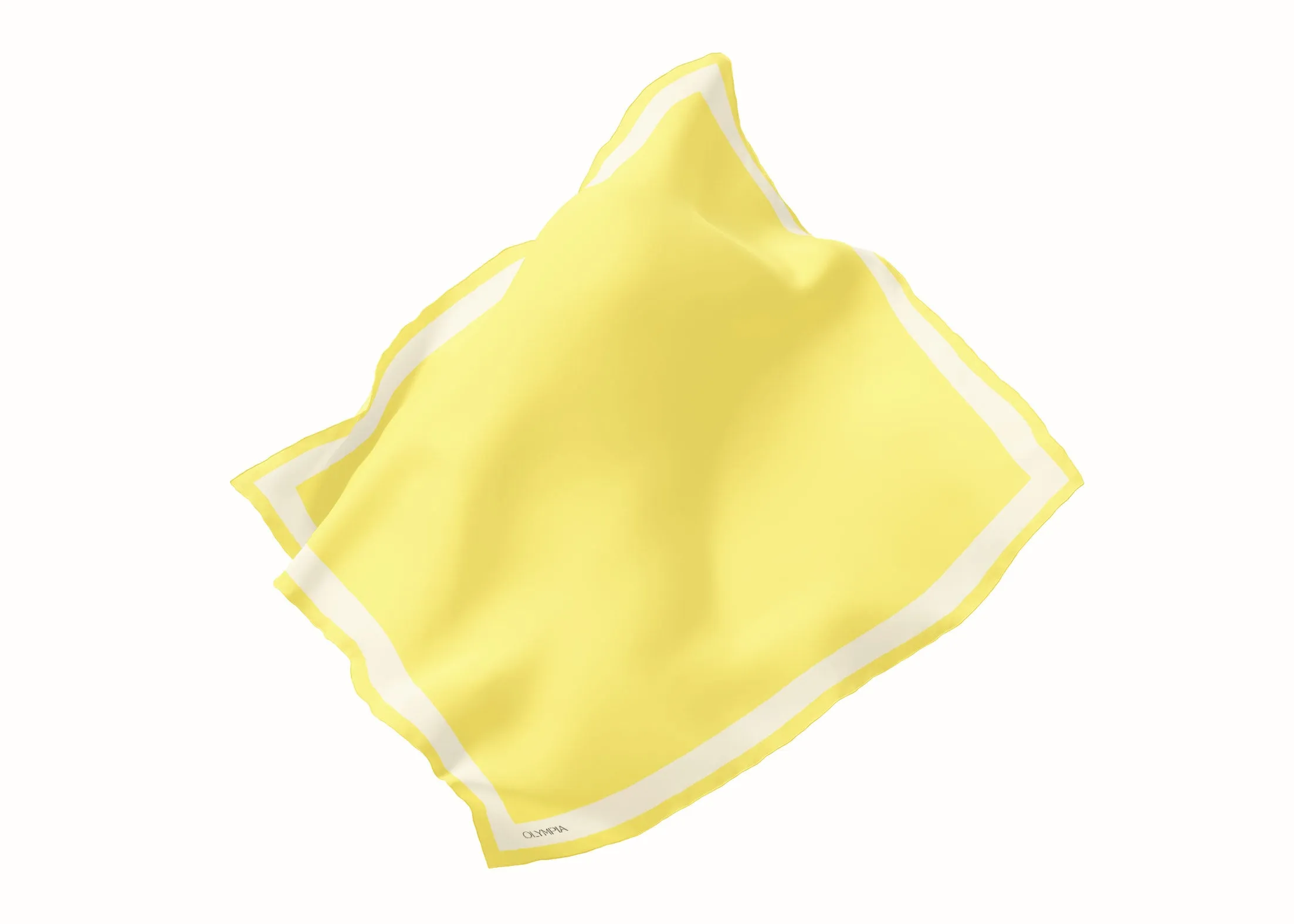 Dimity Lemonade Silk Scarf - 89x89cm