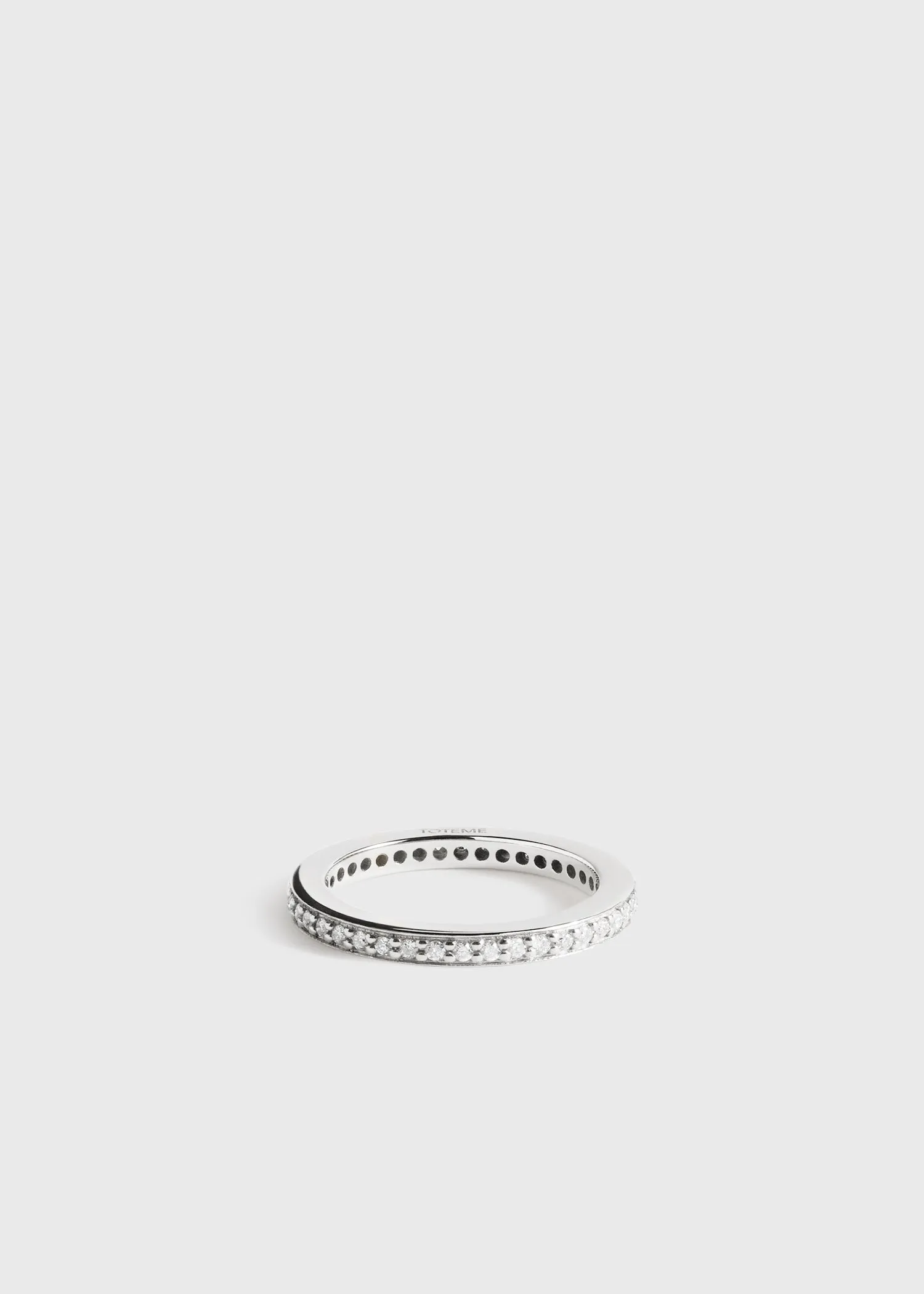 Eternity diamond midi ring 18Kt white gold
