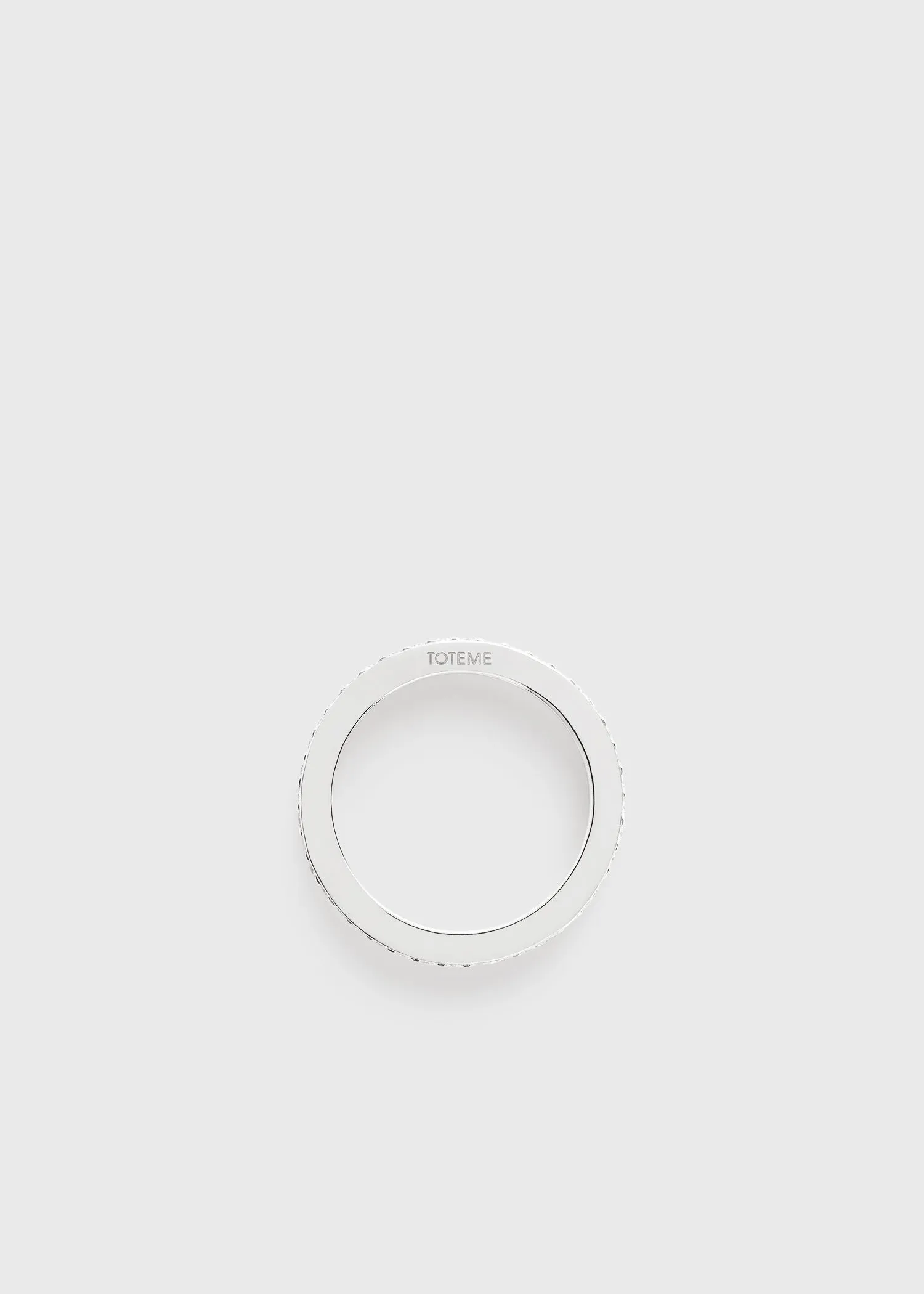 Eternity diamond midi ring 18Kt white gold