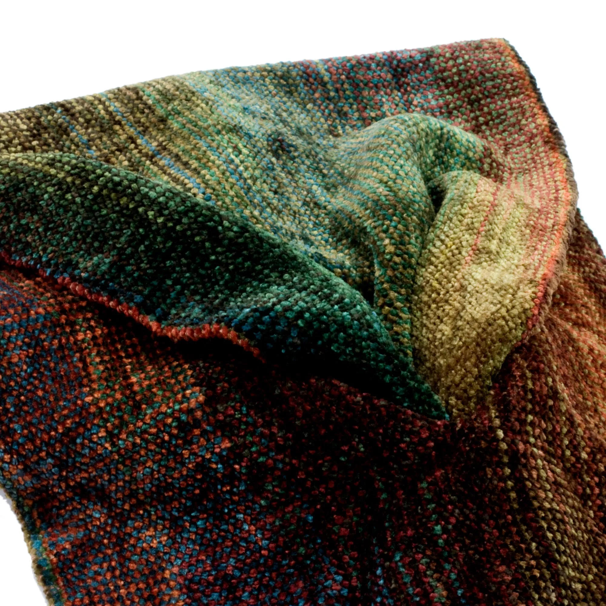 Fair Trade Rayon Chenille Scarf - Summer Dreamer | NOVICA