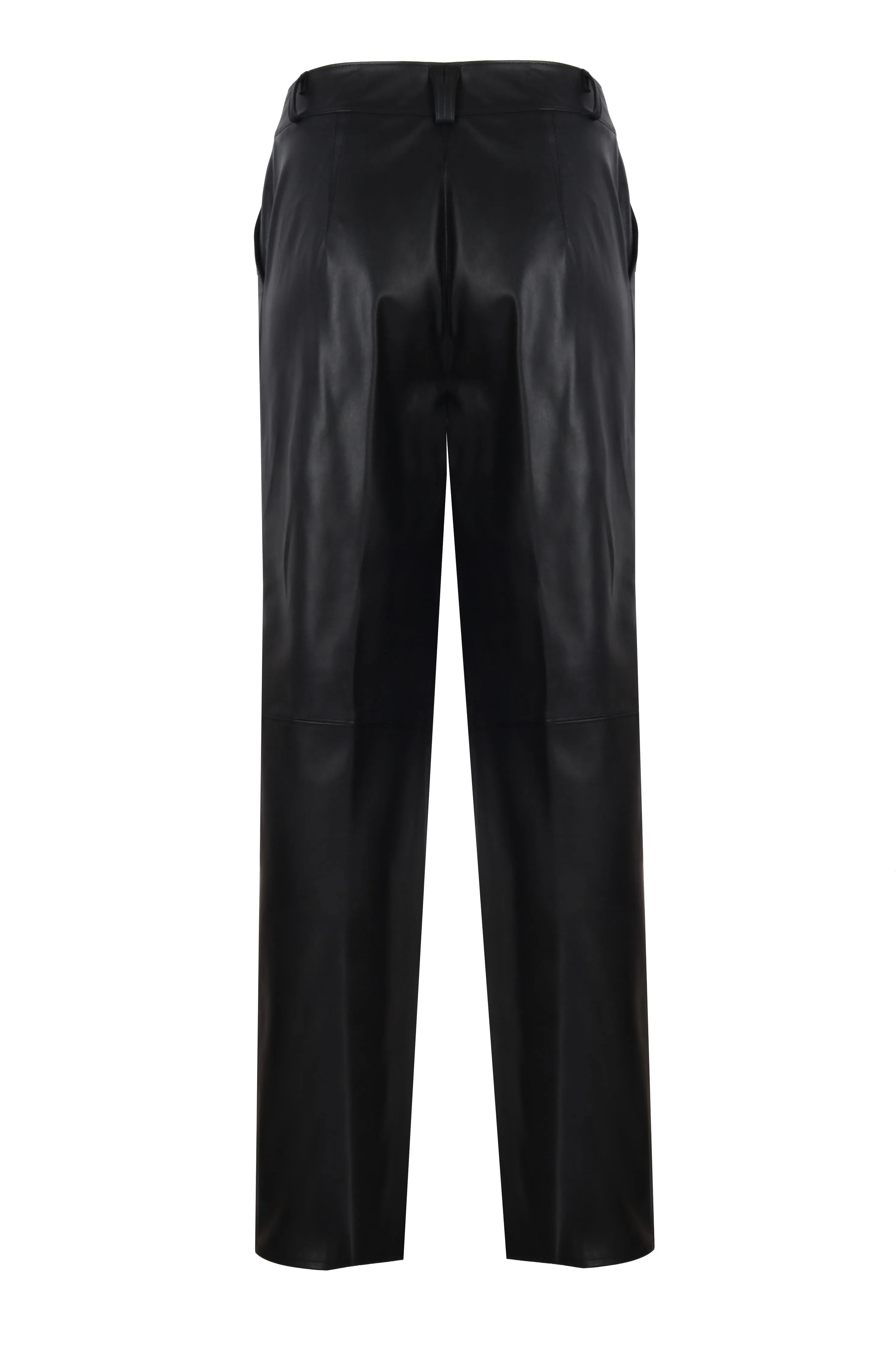 FAUX LEATHER TROUSERS