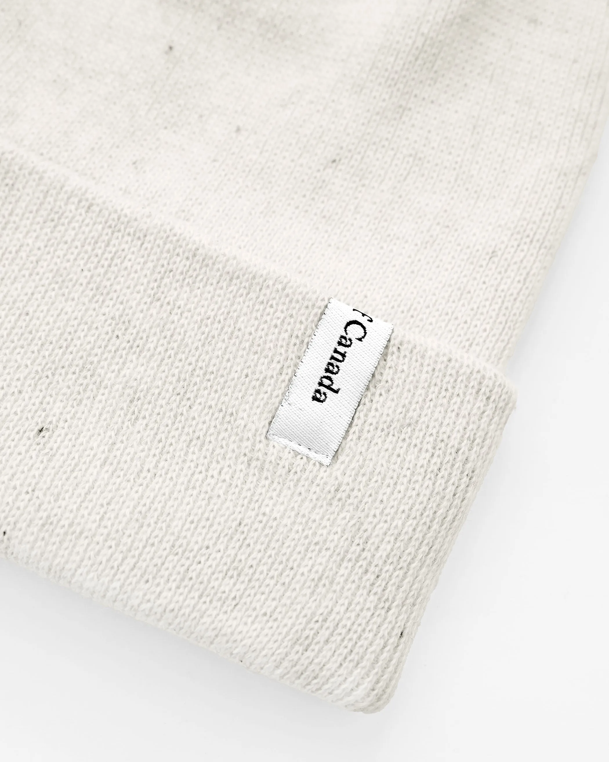 Fine Ribbed Cotton Toque Eggshell