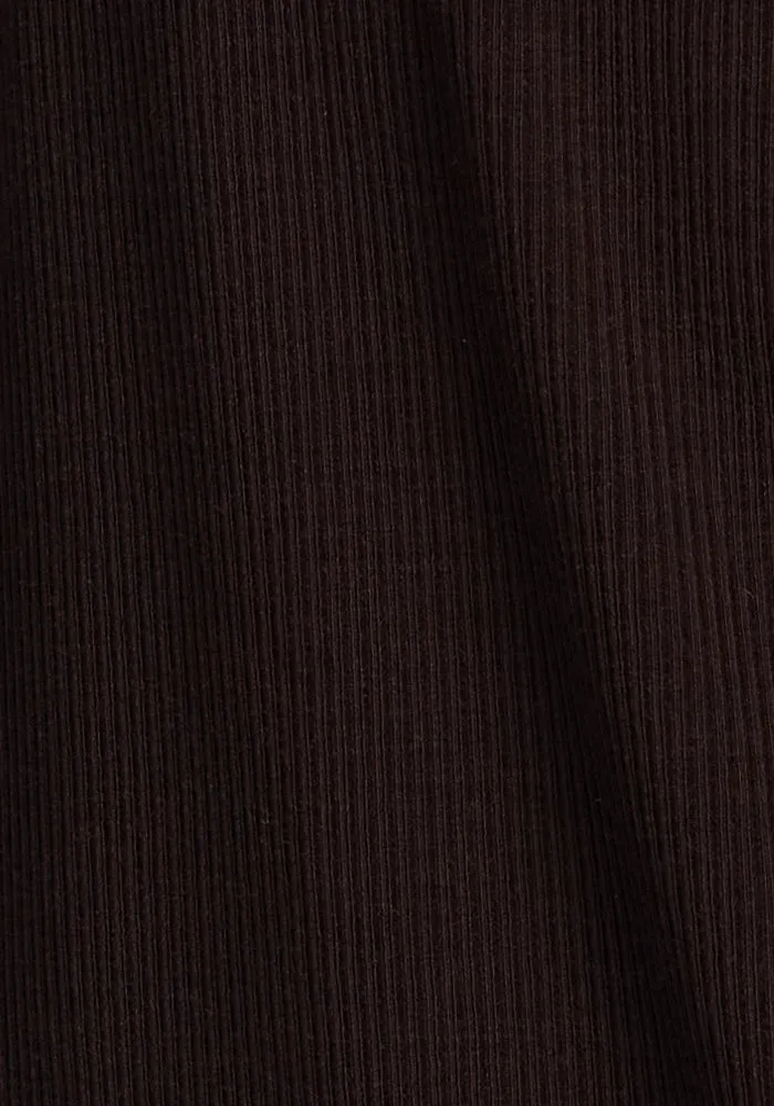 Hadley Ribbed Crew - French Roast