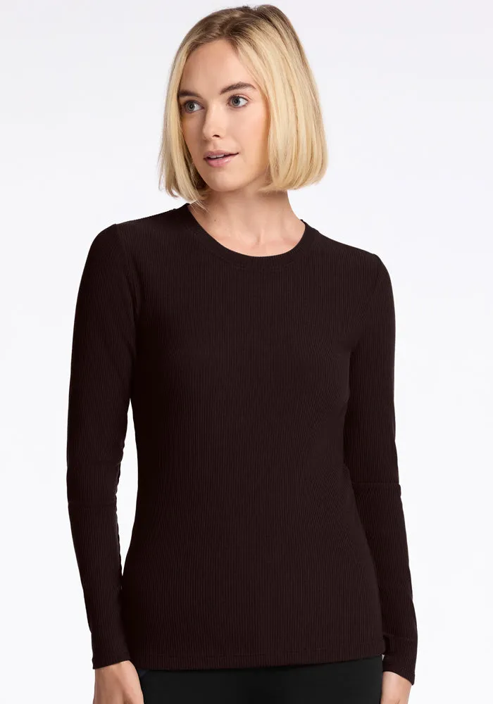 Hadley Ribbed Crew - French Roast