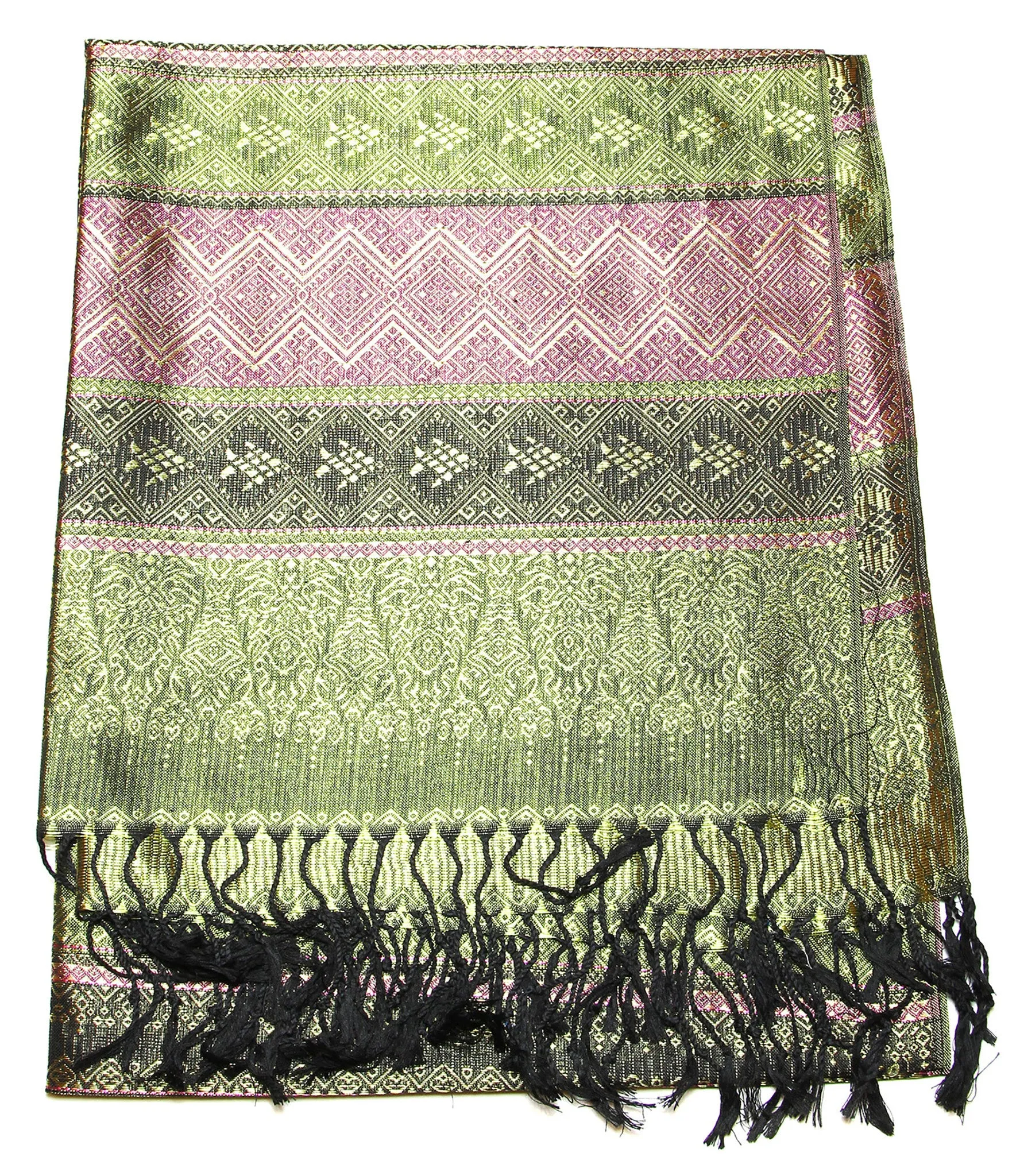 Hand Made Pashmina Shawl Scarf Green