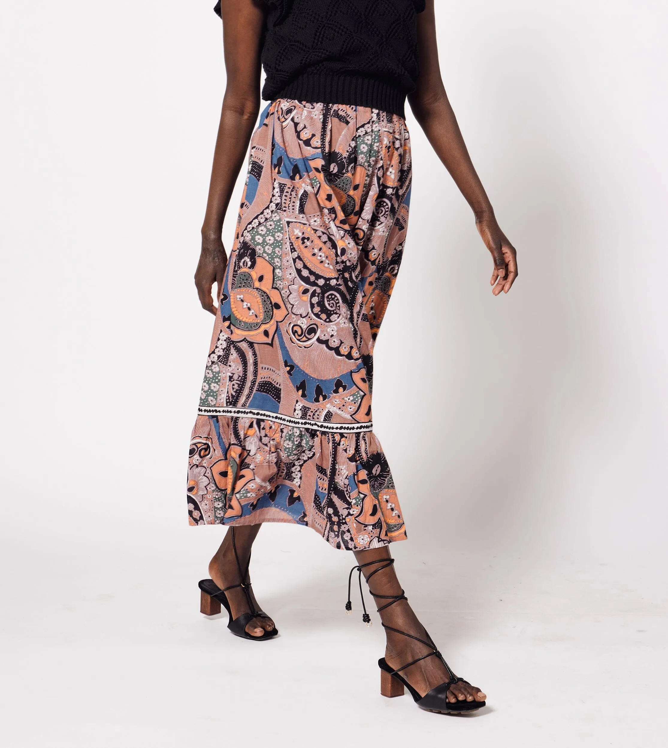 Jodie Ankle Skirt | Mirage