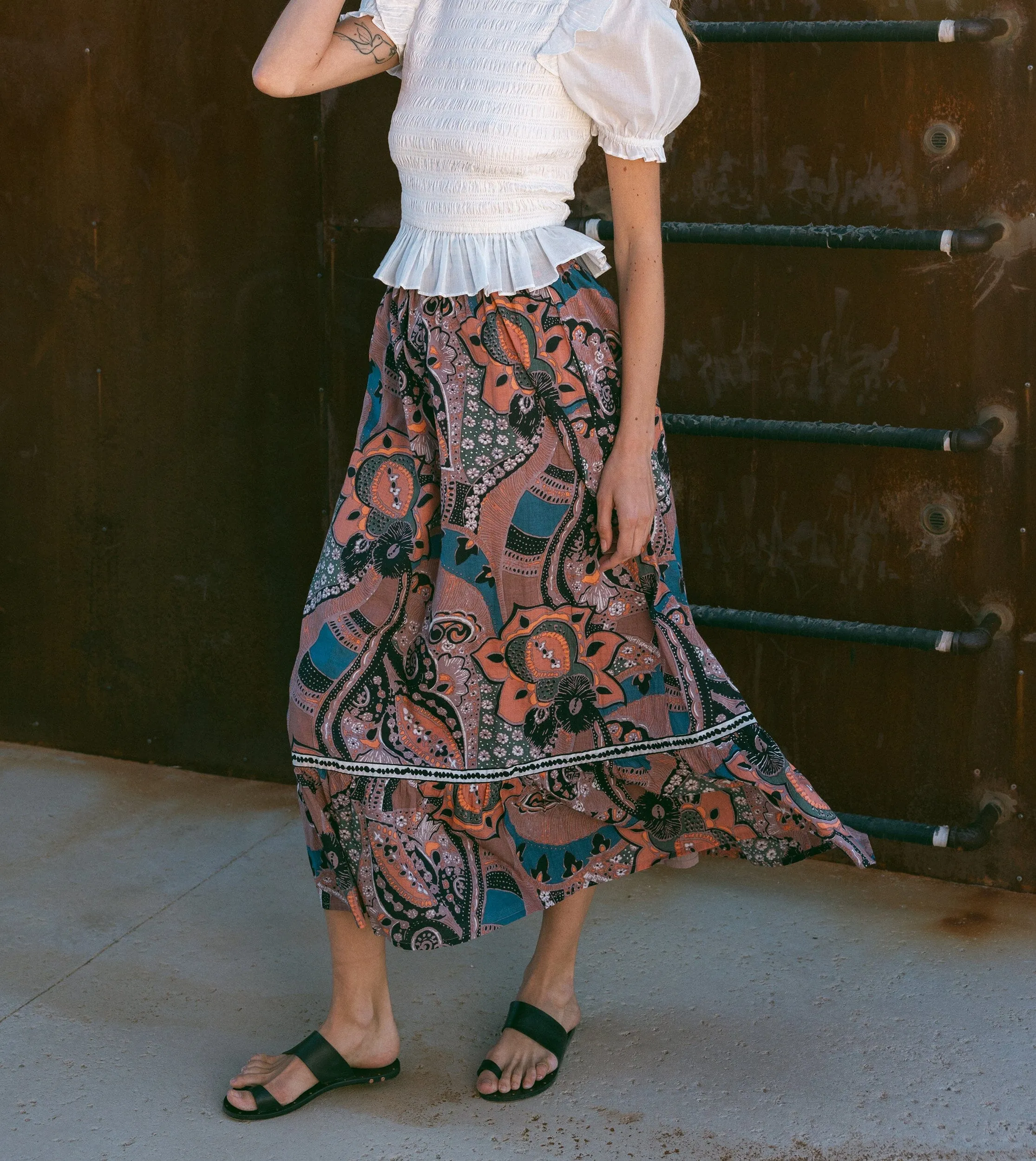 Jodie Ankle Skirt | Mirage