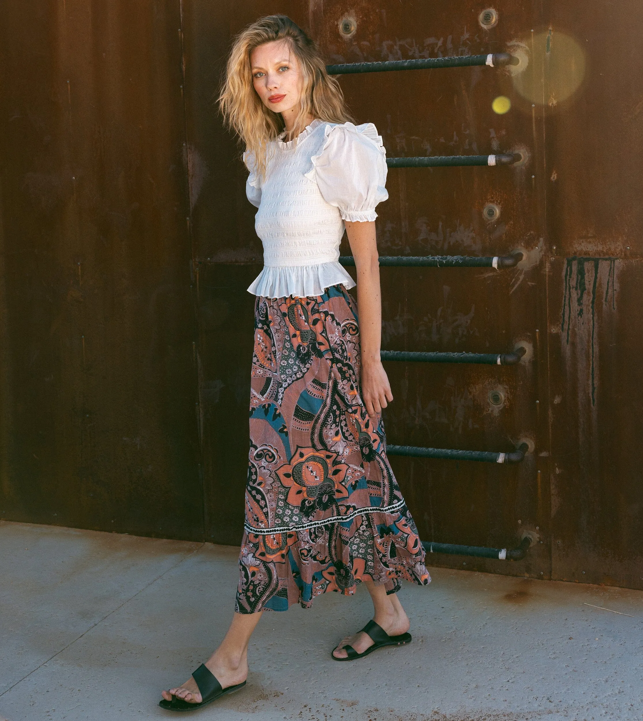 Jodie Ankle Skirt | Mirage