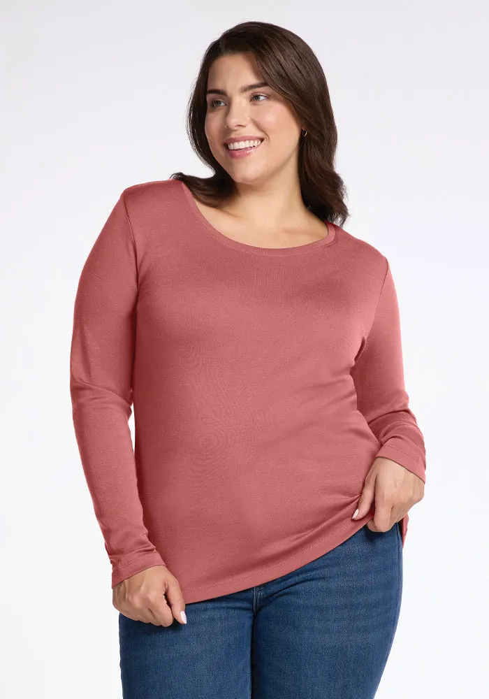 Kenzie Scoop Neck • Final Sale Deals! - Brick Dust