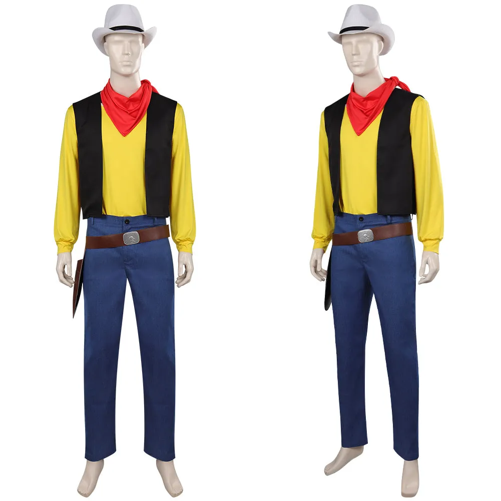Lucky Luke Outfits Party Carnival Halloween Cosplay Costume