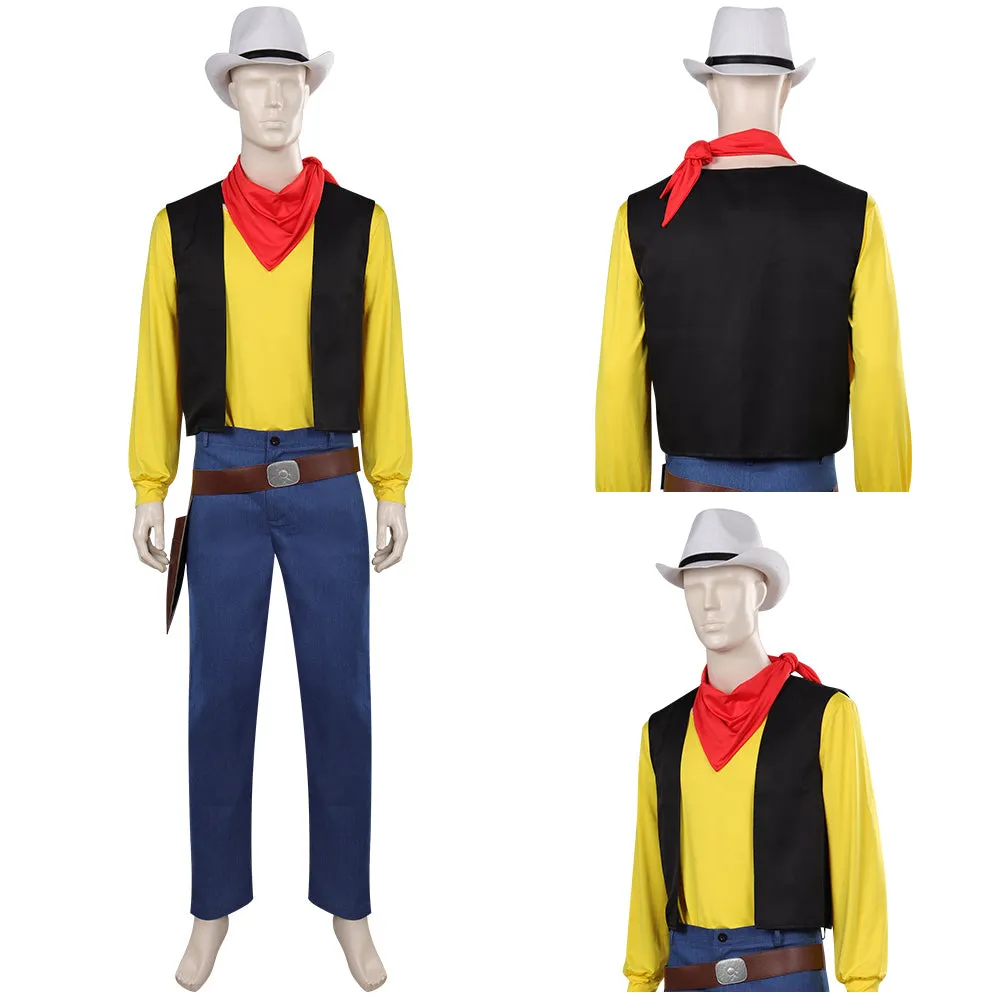 Lucky Luke Outfits Party Carnival Halloween Cosplay Costume