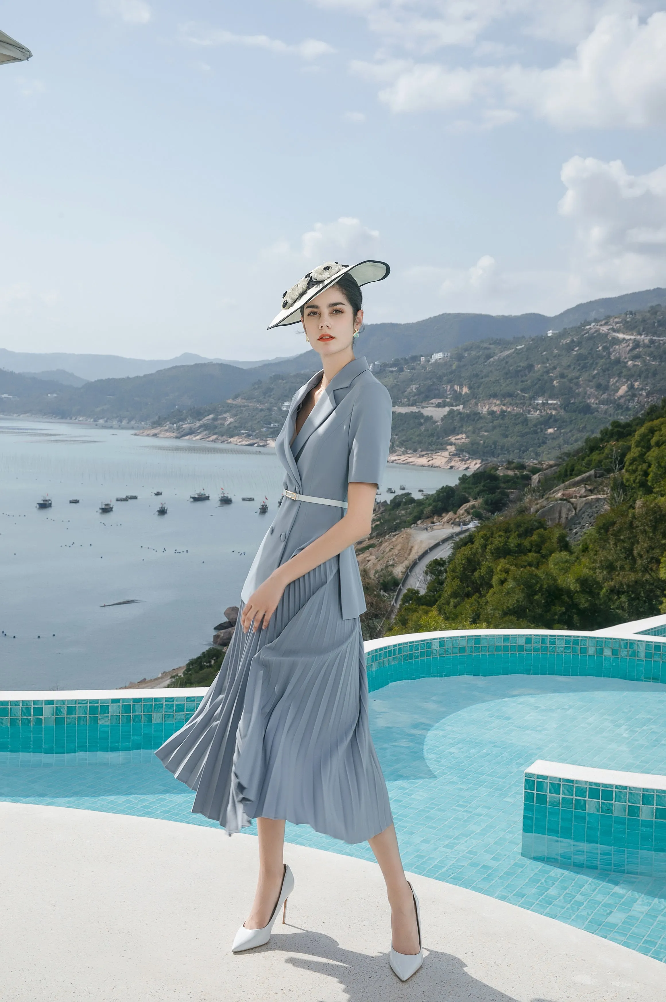 Meliora Steel Grey Skirt Suit