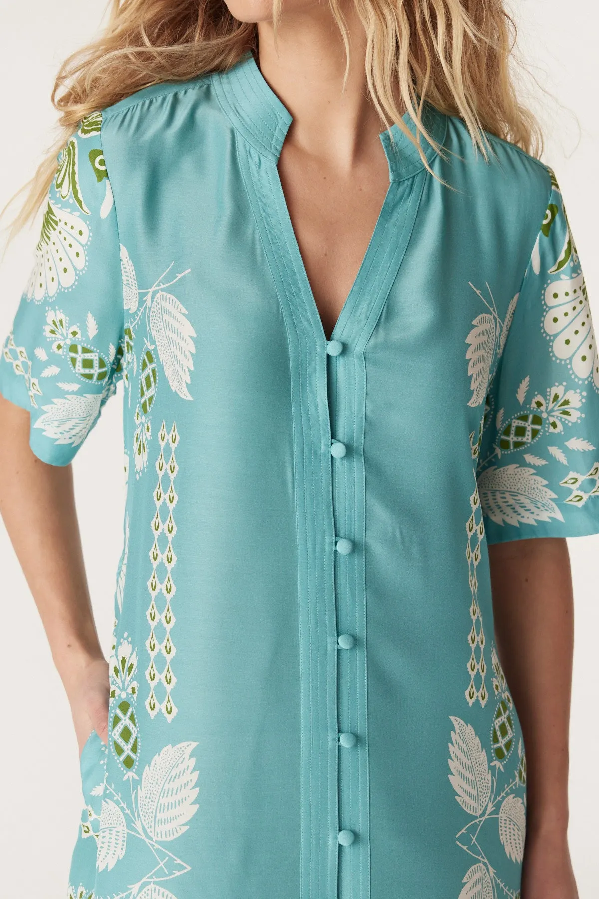Miami Midi Dress - Scarf Print
