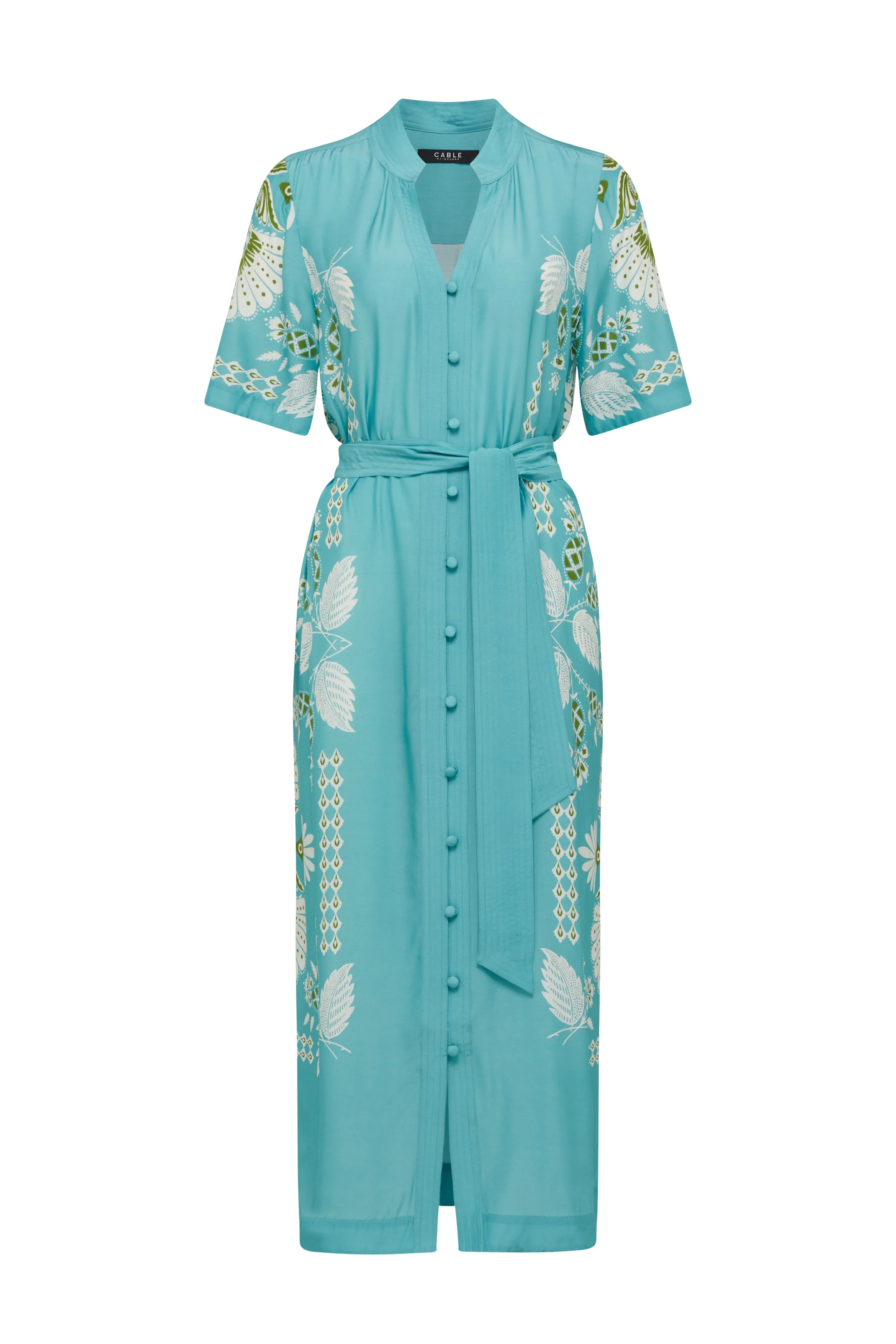 Miami Midi Dress - Scarf Print