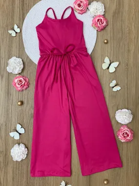 Mommy and Me Blushing Beauties Fuchsia Jumpsuit
