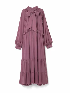 Purple ruffle Bohana midi dress