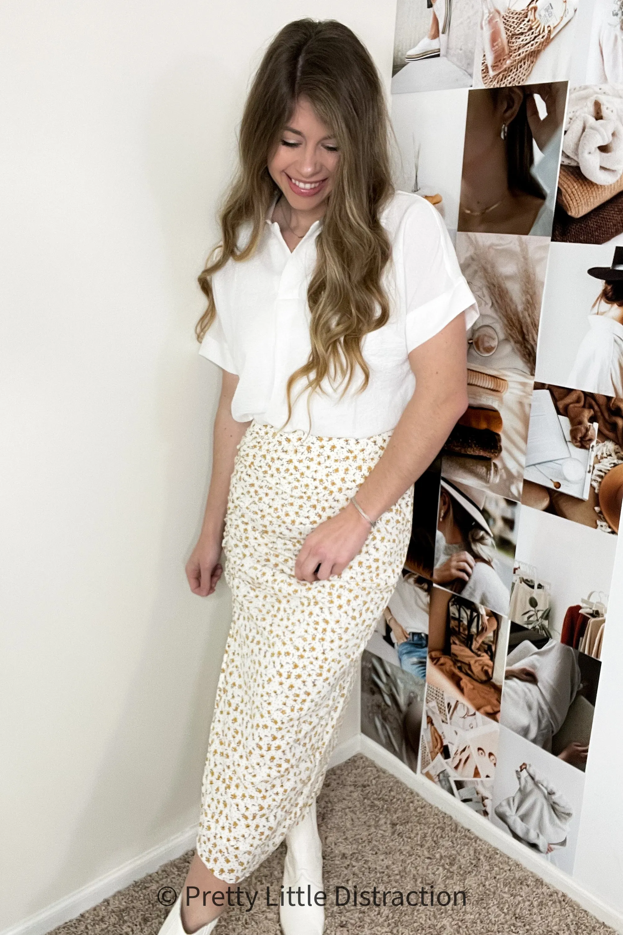 Ruched Dressy Bottom Skirt