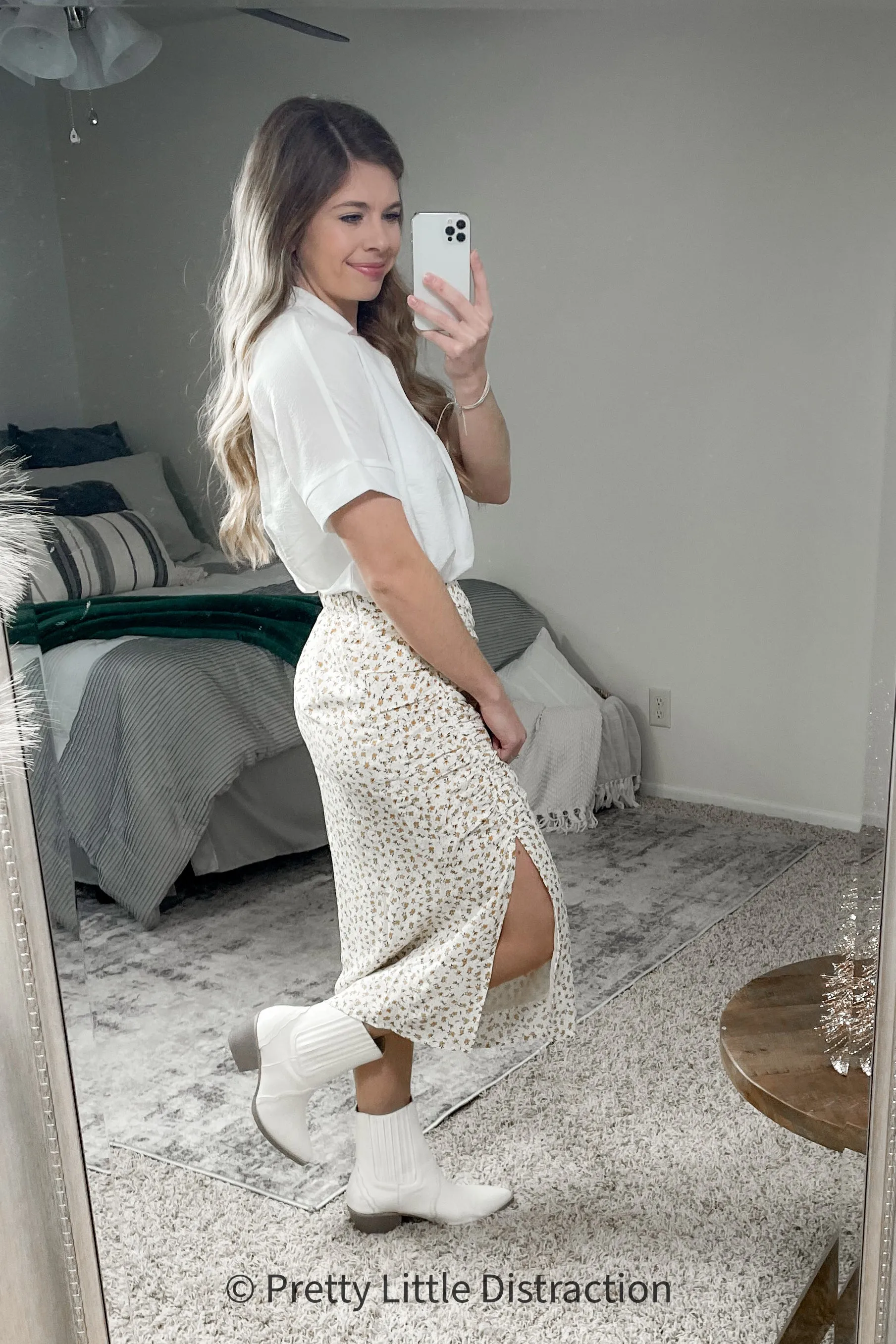 Ruched Dressy Bottom Skirt