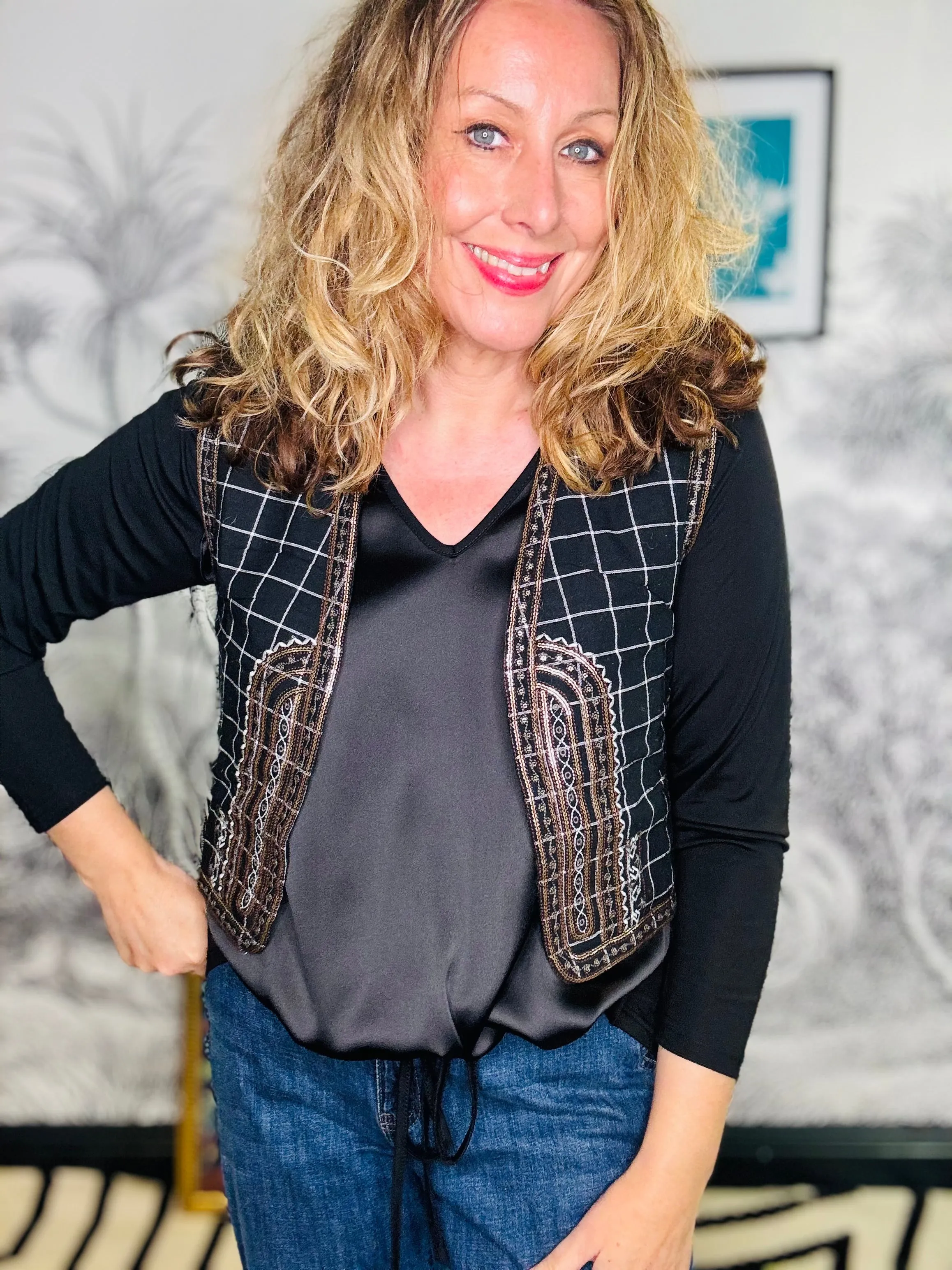Salomma Embroidered Gilet
