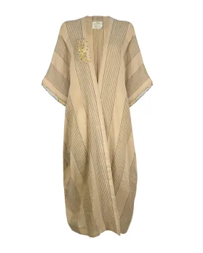 Sirma Midi Bisht Linen Abaya