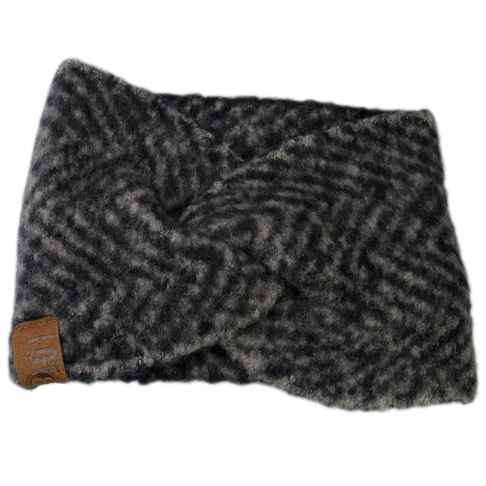 Sjaal Jet zwart visgraat merk Lot83