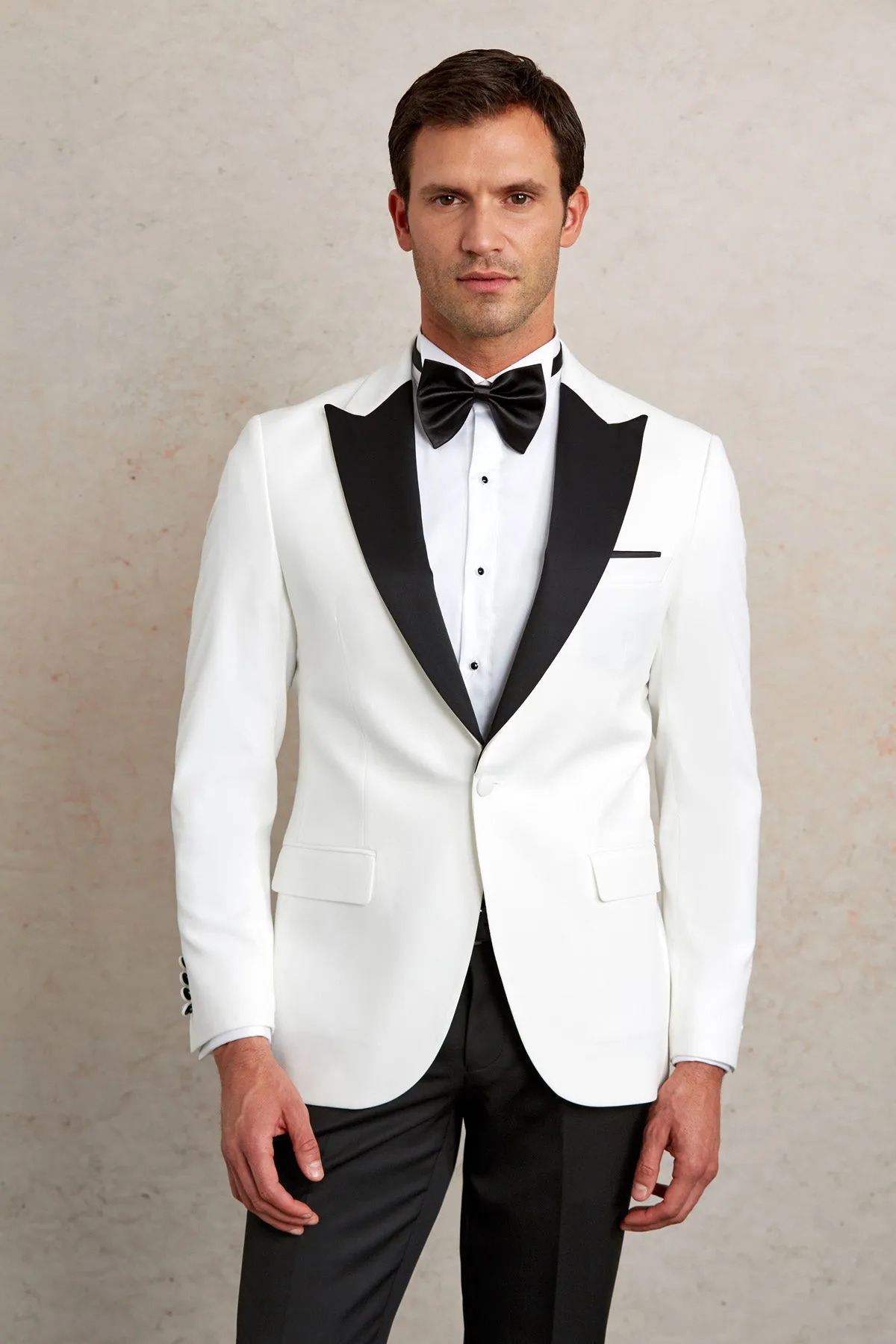 Slim Fit White Release Shawl Lapel Classic Tuxedo