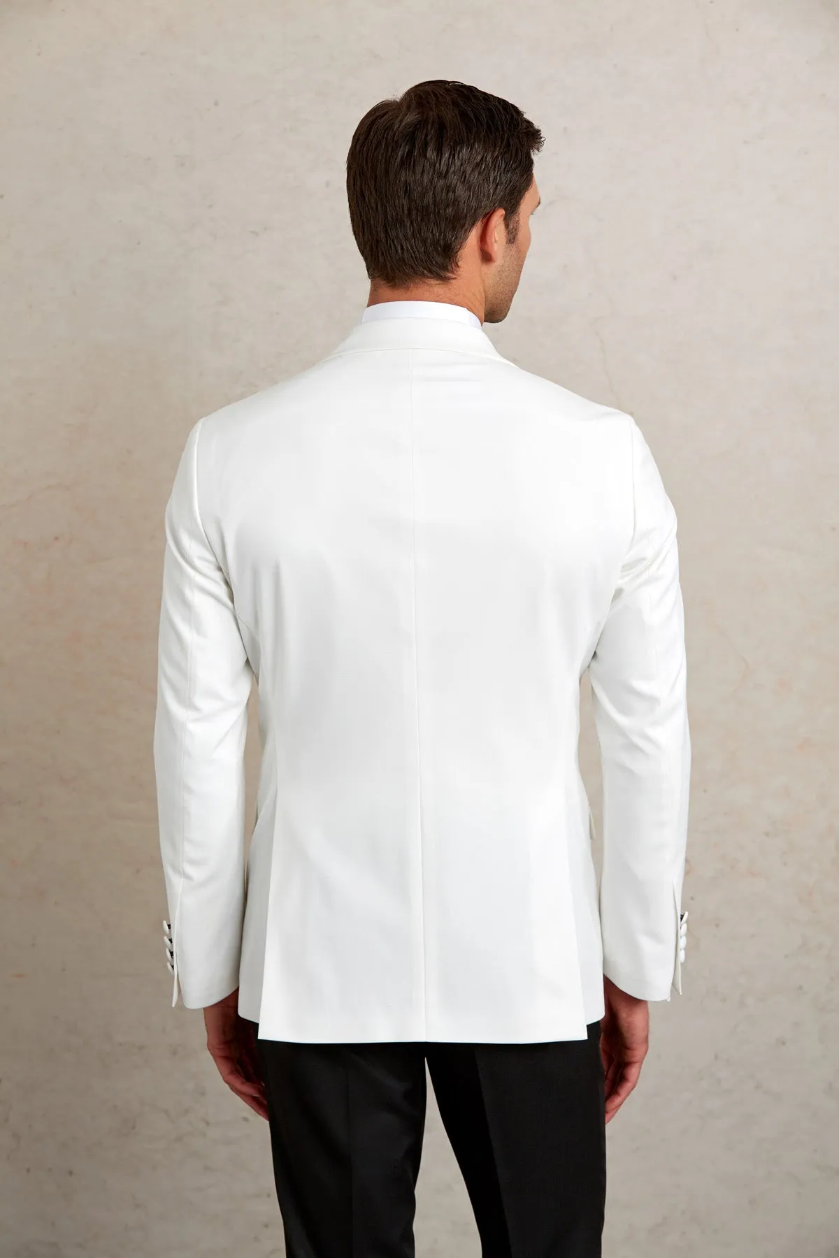 Slim Fit White Release Shawl Lapel Classic Tuxedo
