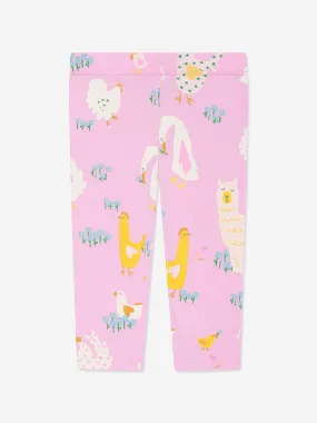 Stella McCartney Baby Girls Animal Leggings in Pink