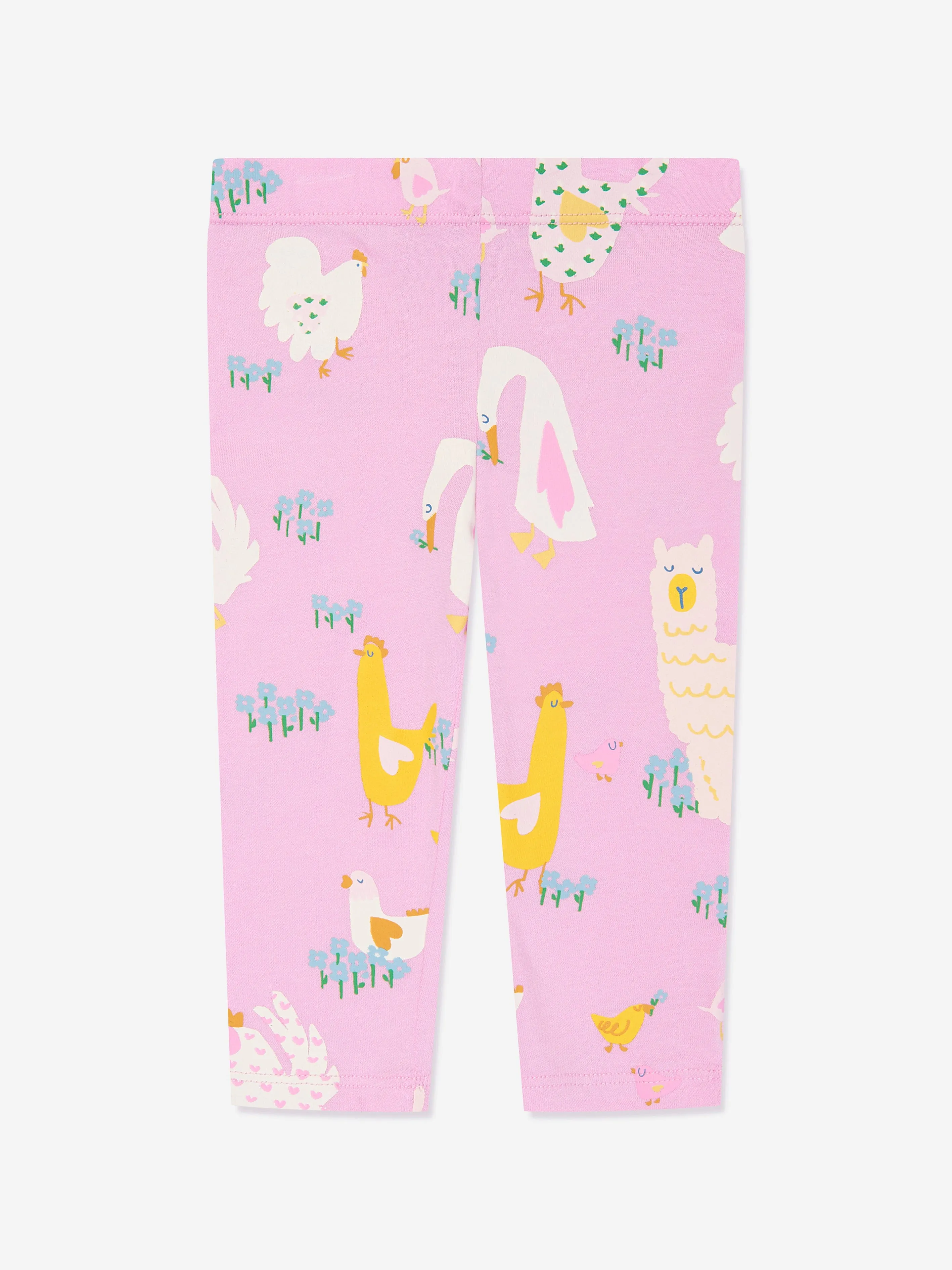 Stella McCartney Baby Girls Animal Leggings in Pink