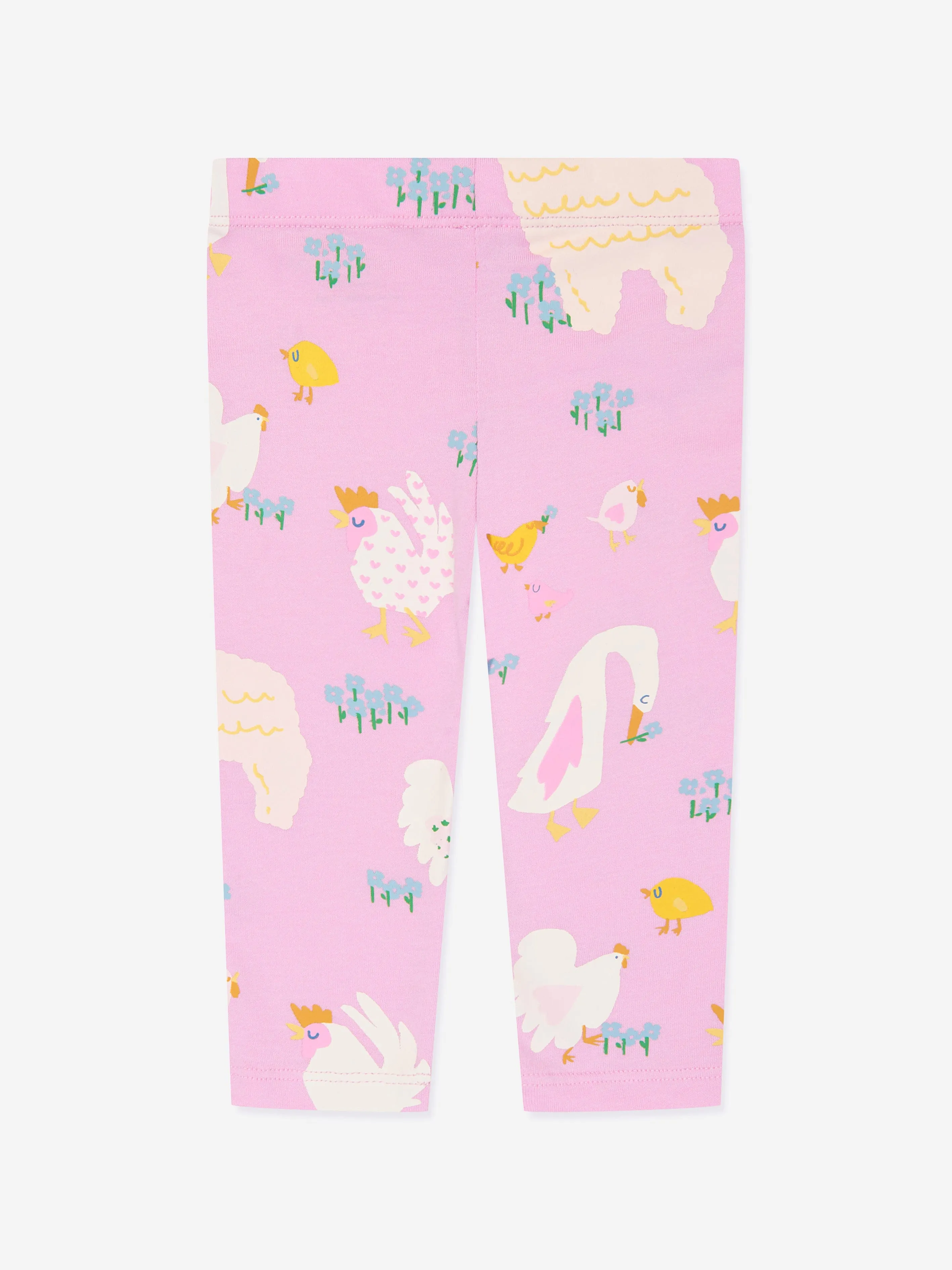 Stella McCartney Baby Girls Animal Leggings in Pink