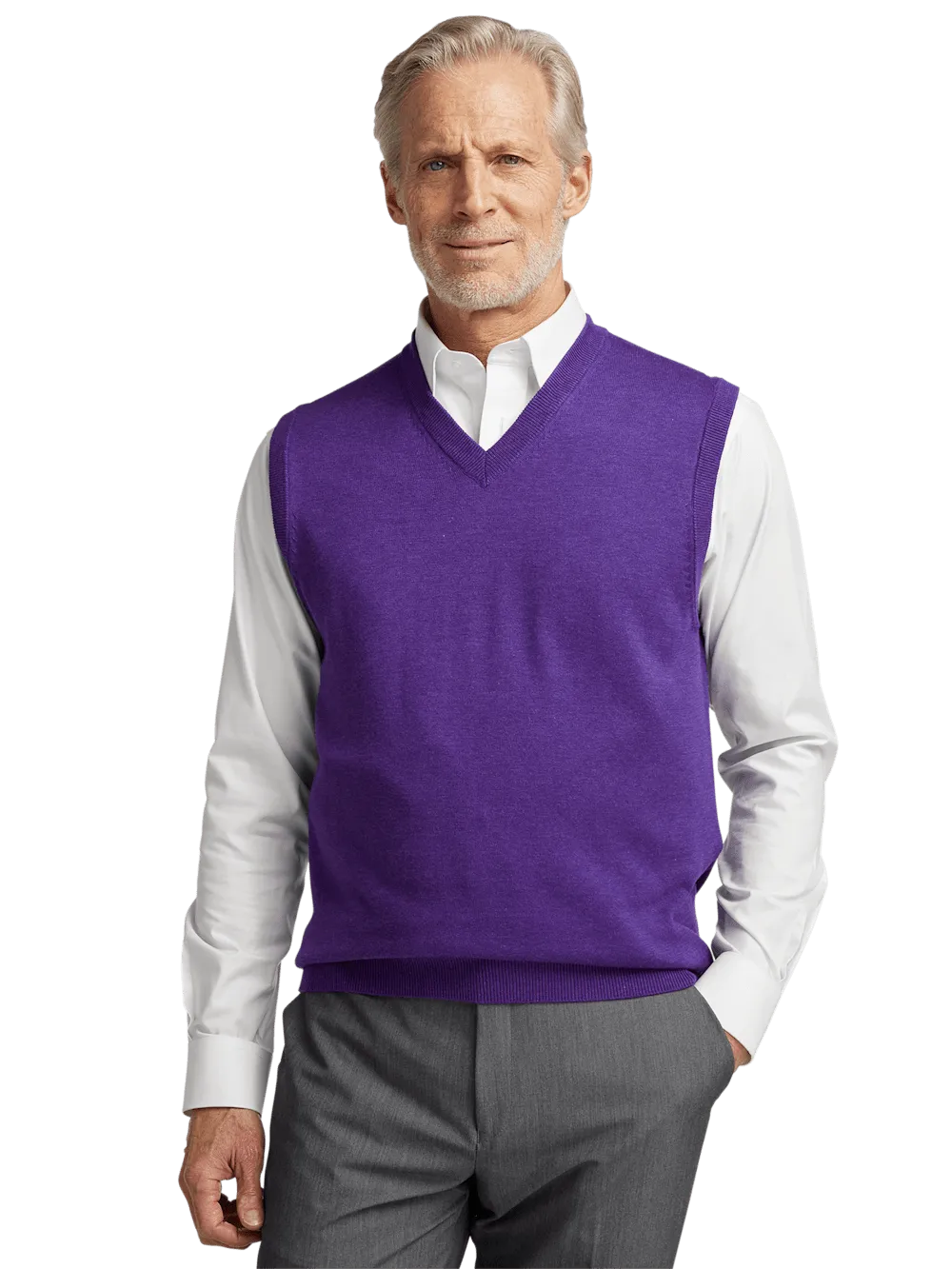 Supima Cotton Vest - Purple