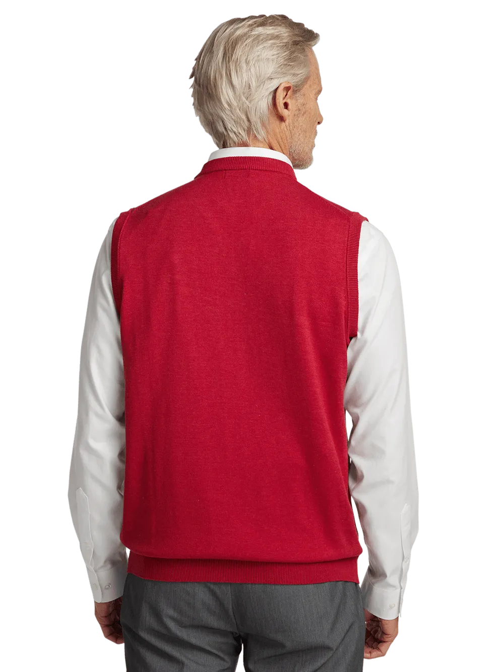 Supima Cotton Vest - Red