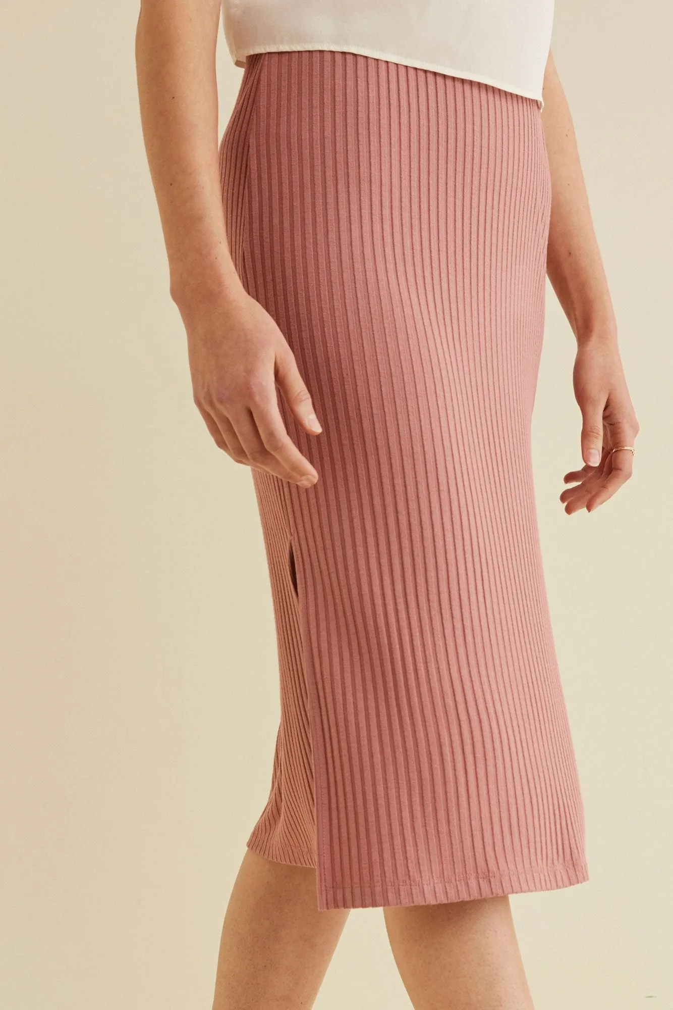 Vindy Ribbed Skirt