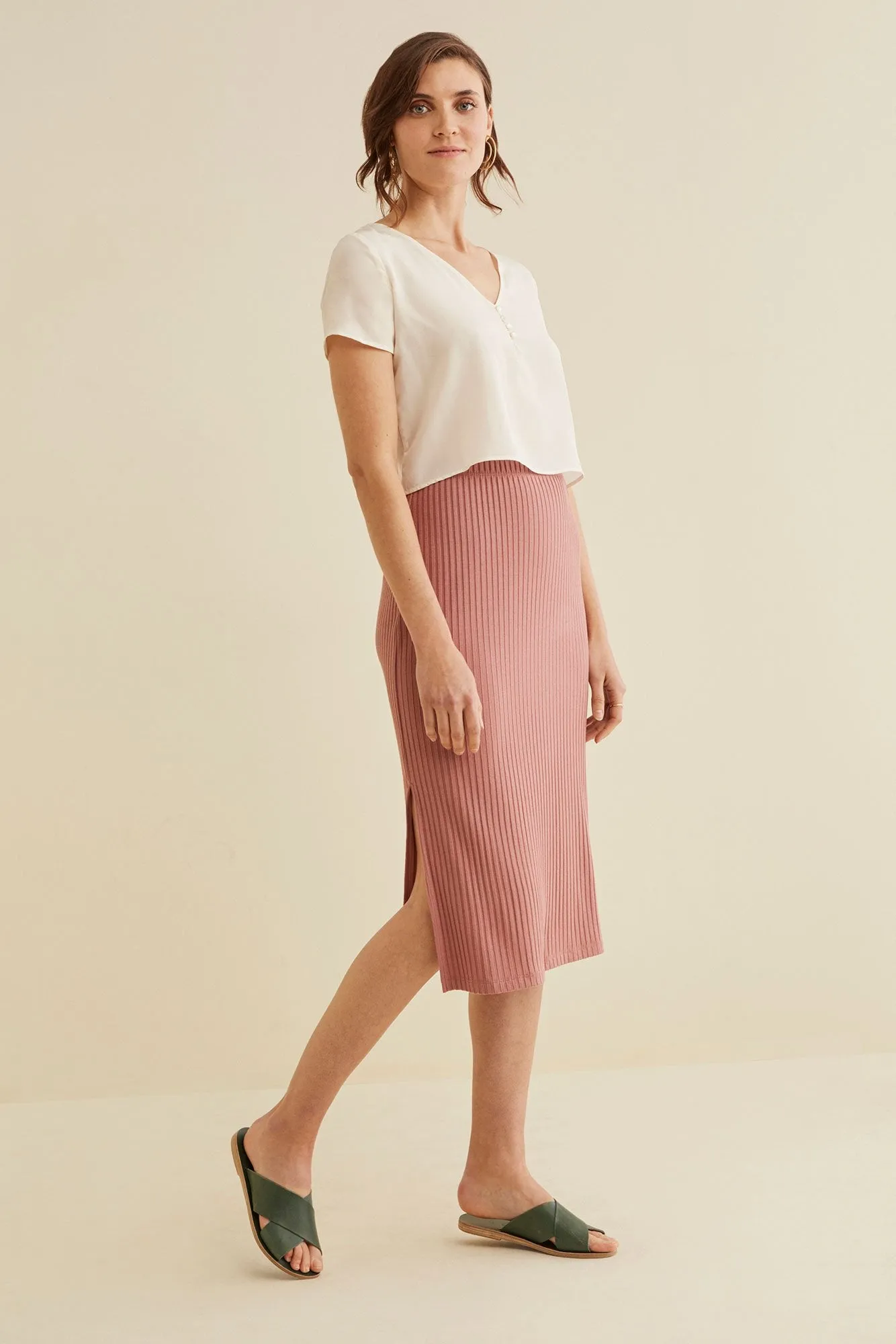 Vindy Ribbed Skirt
