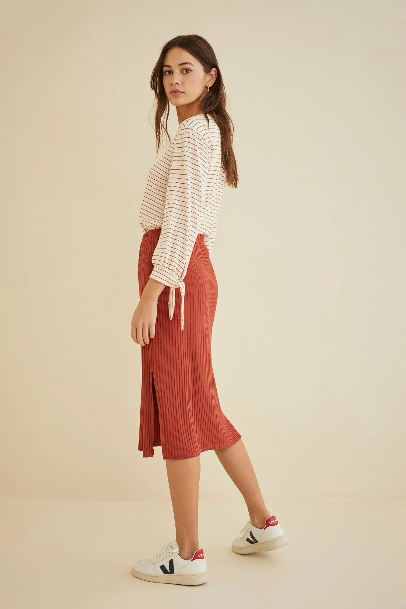 Vindy Ribbed Skirt